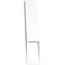 Ekena Millwork 3 1/2-in. W x 18-in. D x 18-in. H Traditional Architectural Grade PVC Knee Brace BRCP035X18X18TRA - alternate 4